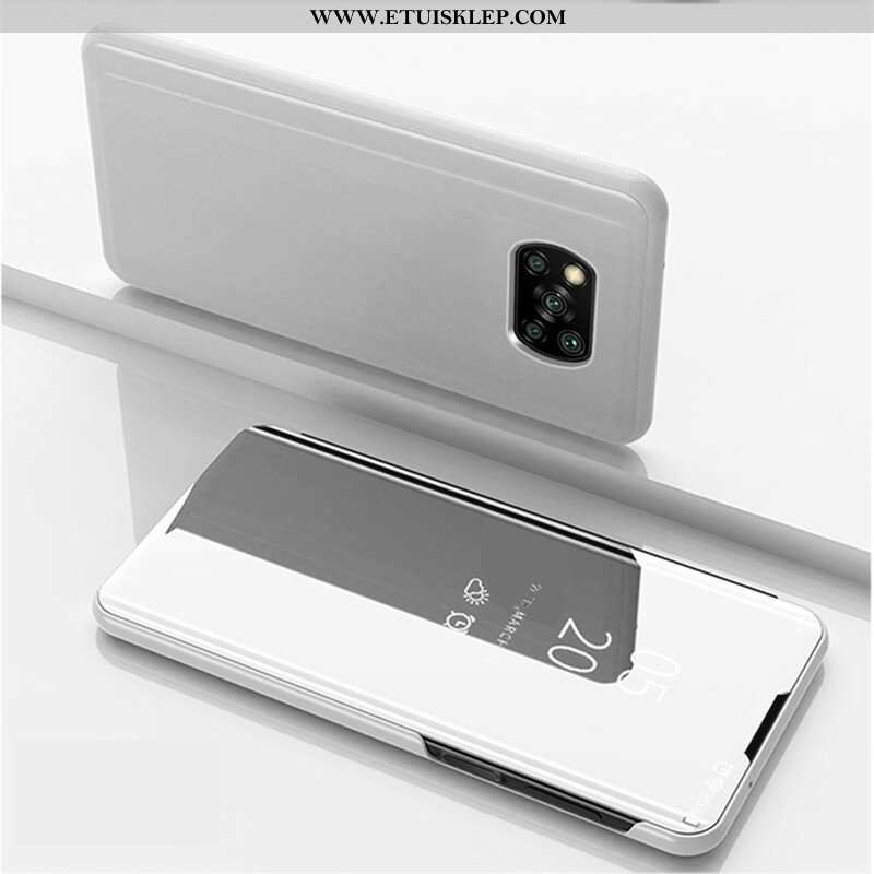Etui Na Telefon do Poco X3 / X3 Pro / X3 NFC Lustro I Sztuczna Skóra